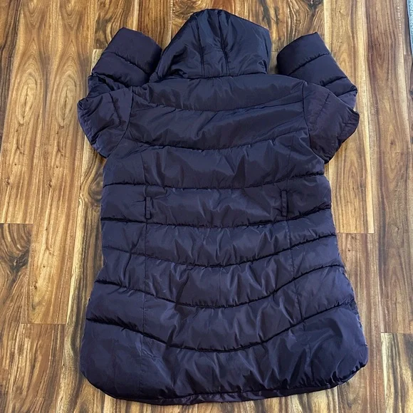 Rocawear Dark Purple Hooded Puffer Jacket - Picture 3 of 3